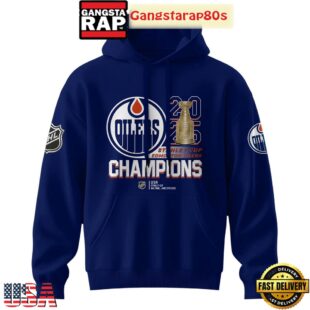 Edmonton Oilers Stanley Cup 2025 Champions Blue All Over Print T-Shirt Hoodie