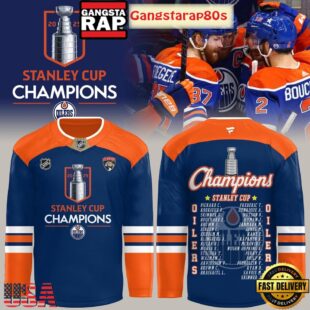 Edmonton Oilers Stanley Cup Champions 2025 Hockey Jersey