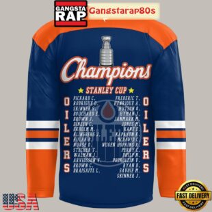 Edmonton Oilers Stanley Cup Champions 2025 Hockey Jersey