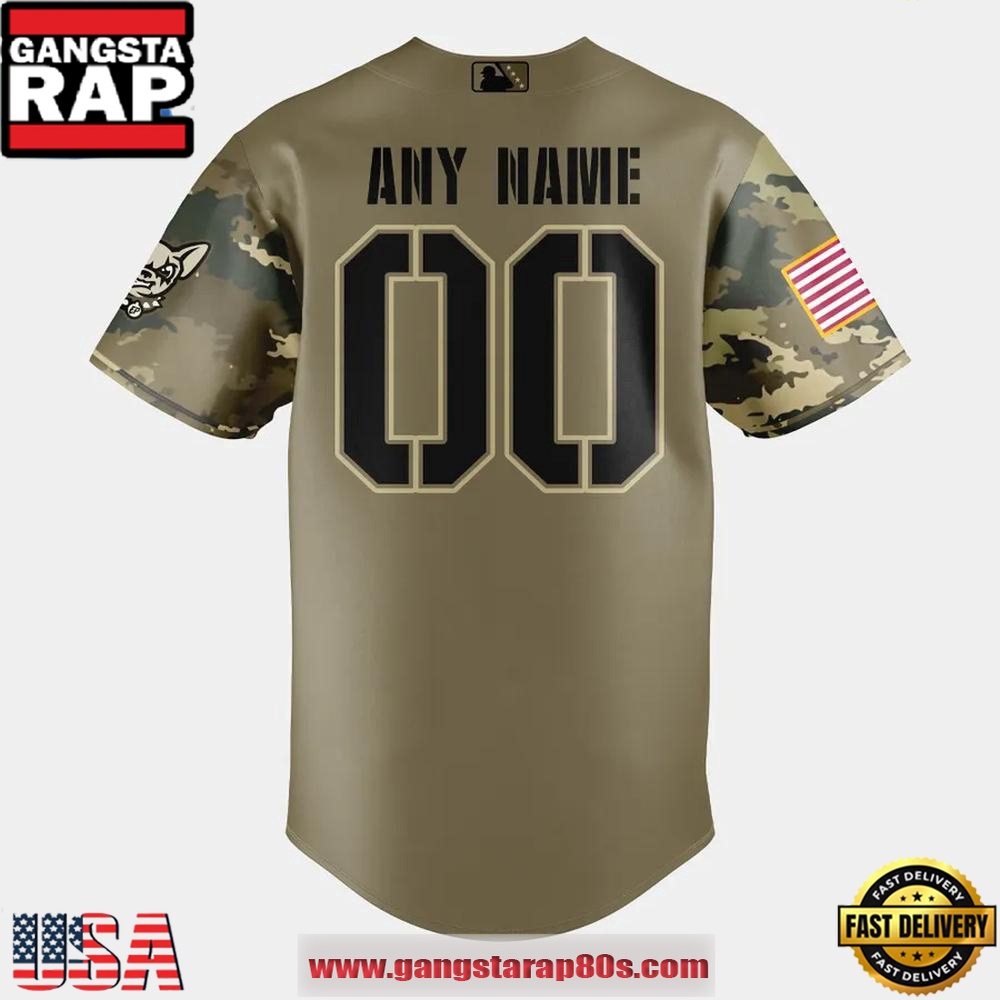 El Paso Chihuahuas Military Appreciation Night Limited Edition Custom Baseball Jersey Shirt El Paso Chihuahuas Military Appreciation Night Limited Edition Custom Baseball Jersey Shirt