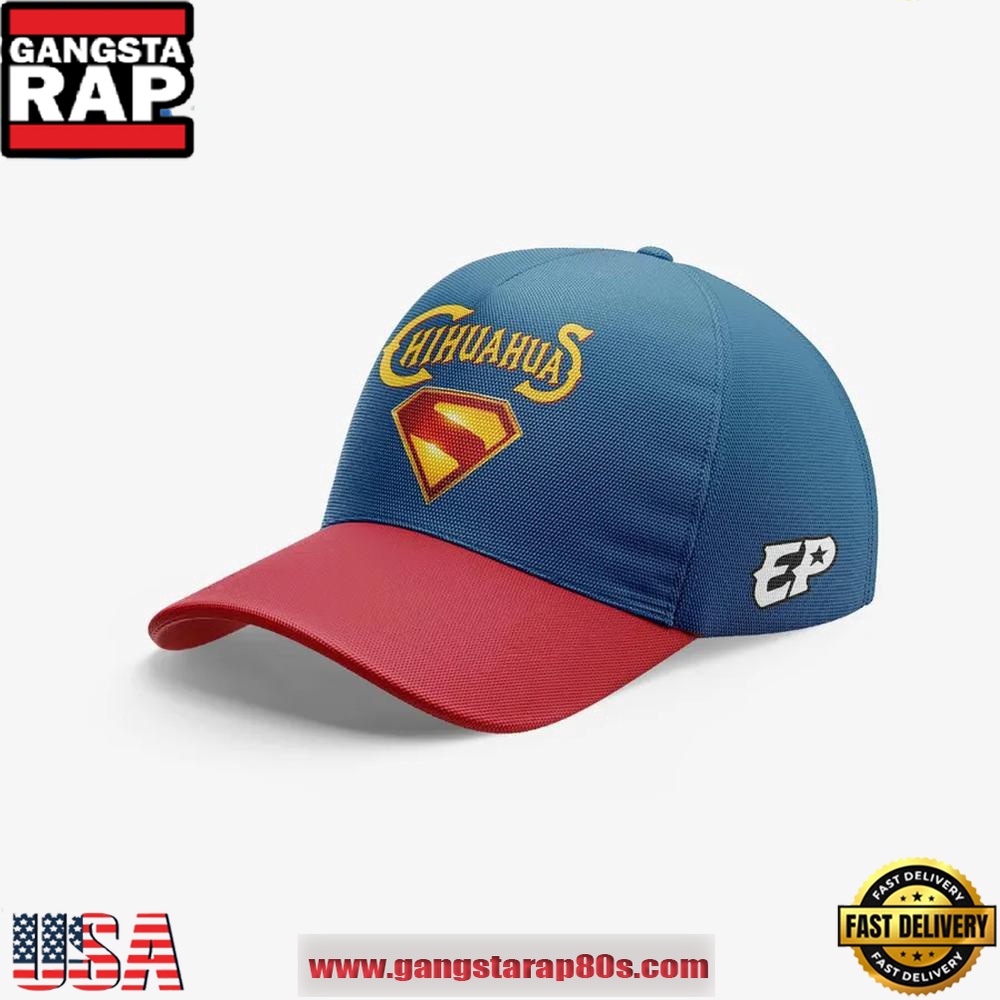 El Paso Chihuahuas Superman 2025 Classic Cap Hats El Paso Chihuahuas Superman 2025 Classic Cap Hats
