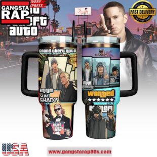 Eminem Slim Shady x GTA Limited Edition Stanley Tumbler Cup 40oz