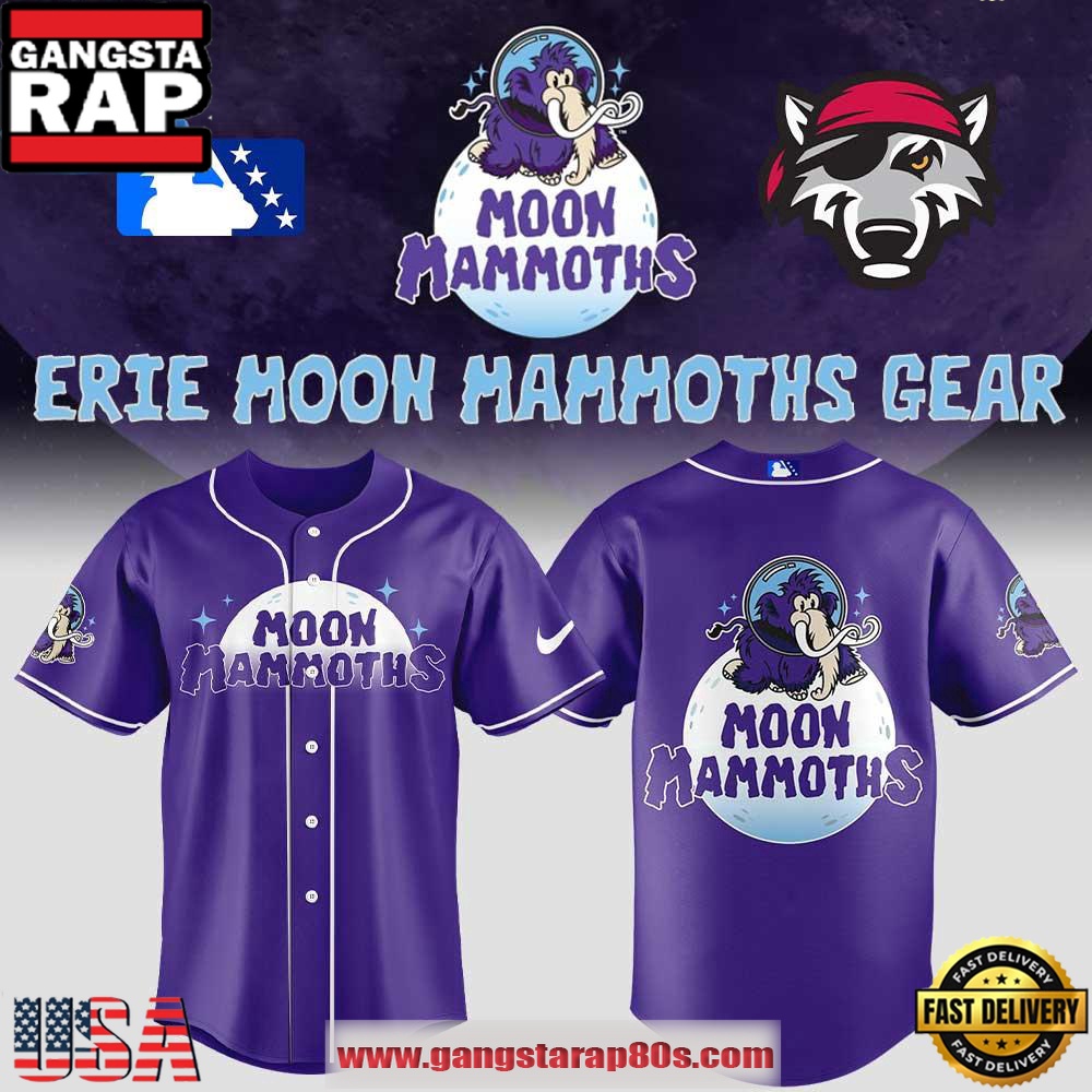 Erie SeaWolves Moon Mammoths Limited Edition Baseball Jersey Shirt Erie SeaWolves Moon Mammoths Limited Edition Baseball Jersey Shirt