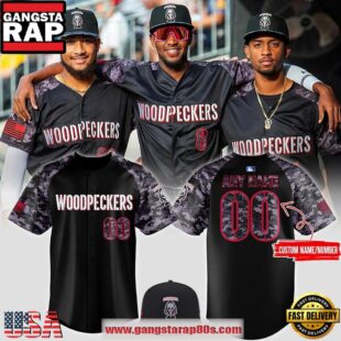 Fayetteville Woodpeckers Black Ops Limited Edition Custom Baseball Jersey Shirt