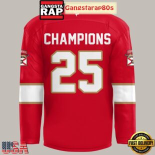 Florida Panthers Champion NHL Stanley Cup Hockey Jersey