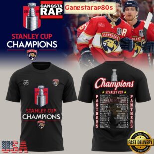 Florida Panthers NHL Stanley Cup 2025 All Over Print T-Shirt Hoodie
