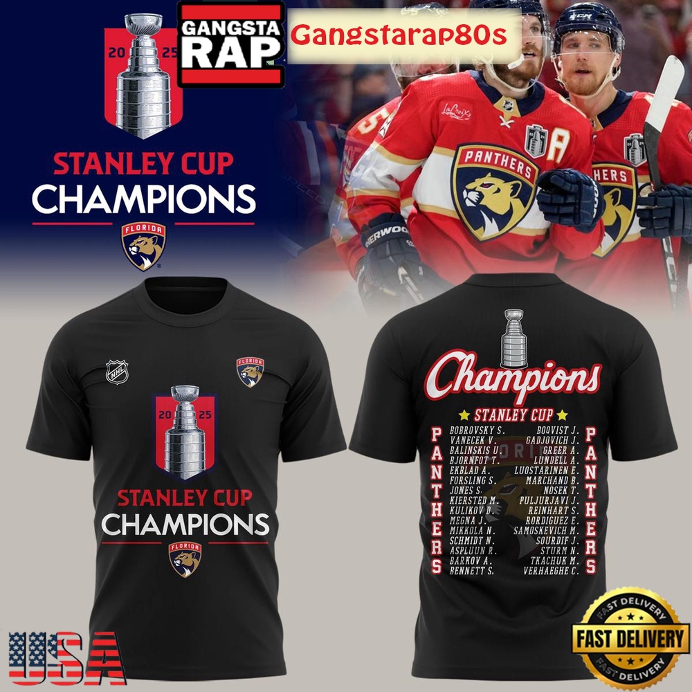 Florida Panthers NHL Stanley Cup 2025 All Over Print T-Shirt Hoodie Florida Panthers NHL Stanley Cup 2025 All Over Print T-Shirt Hoodie