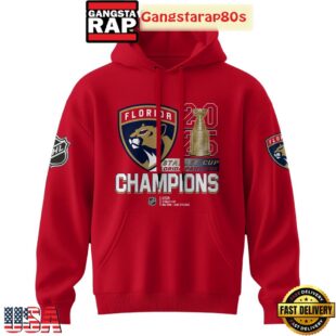 Florida Panthers Stanley Cup 2025 Champions All Over Print T-Shirt Hoodie