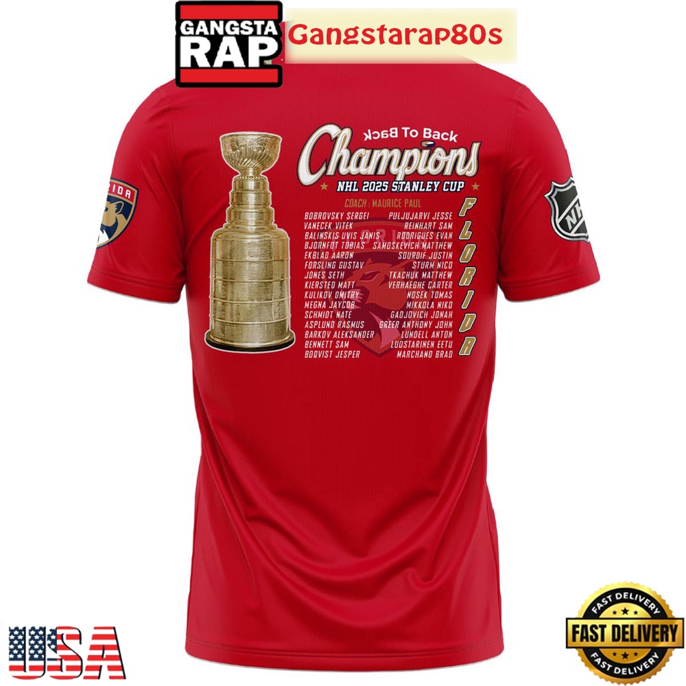 Florida Panthers Stanley Cup 2025 Champions All Over Print T-Shirt Hoodie Florida Panthers Stanley Cup 2025 Champions All Over Print T-Shirt Hoodie