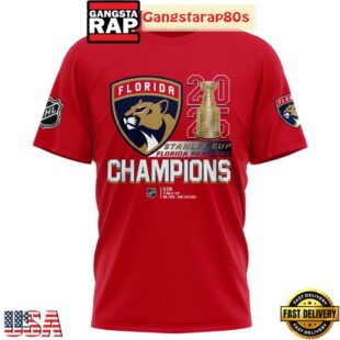 Florida Panthers Stanley Cup 2025 Champions All Over Print T-Shirt Hoodie