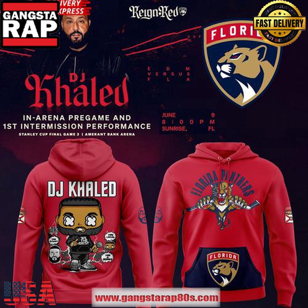 Florida Panthers x DJ KHALED 2025 Performance All Over Print Hoodie Florida Panthers x DJ KHALED 2025 Performance All Over Print Hoodie