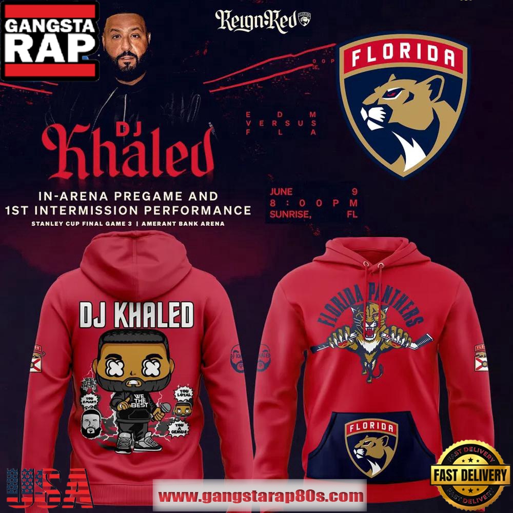 Florida Panthers x DJ KHALED Special Edition All Over Print Hoodie Florida Panthers x DJ KHALED Special Edition All Over Print Hoodie
