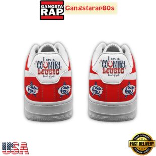 George Strait I Am A Country Music Kind Of Gal Special Edition Air Force 1 Shoes Running Sneakers