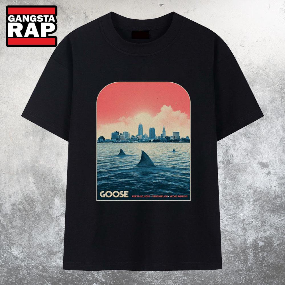 Goose June 20 2025 Jacobs Pavilion at Nautica In Cleveland OH T Shirt Goose June 20 2025 Jacobs Pavilion at Nautica In Cleveland OH T Shirt