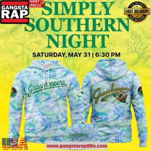 Greensboro Grasshoppers x 2025 Simply Southern Night Official All Over Print Hoodie