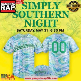 Greensboro Grasshoppers x 2025 Simply Southern Night Official Custom Baseball Jersey Shirt