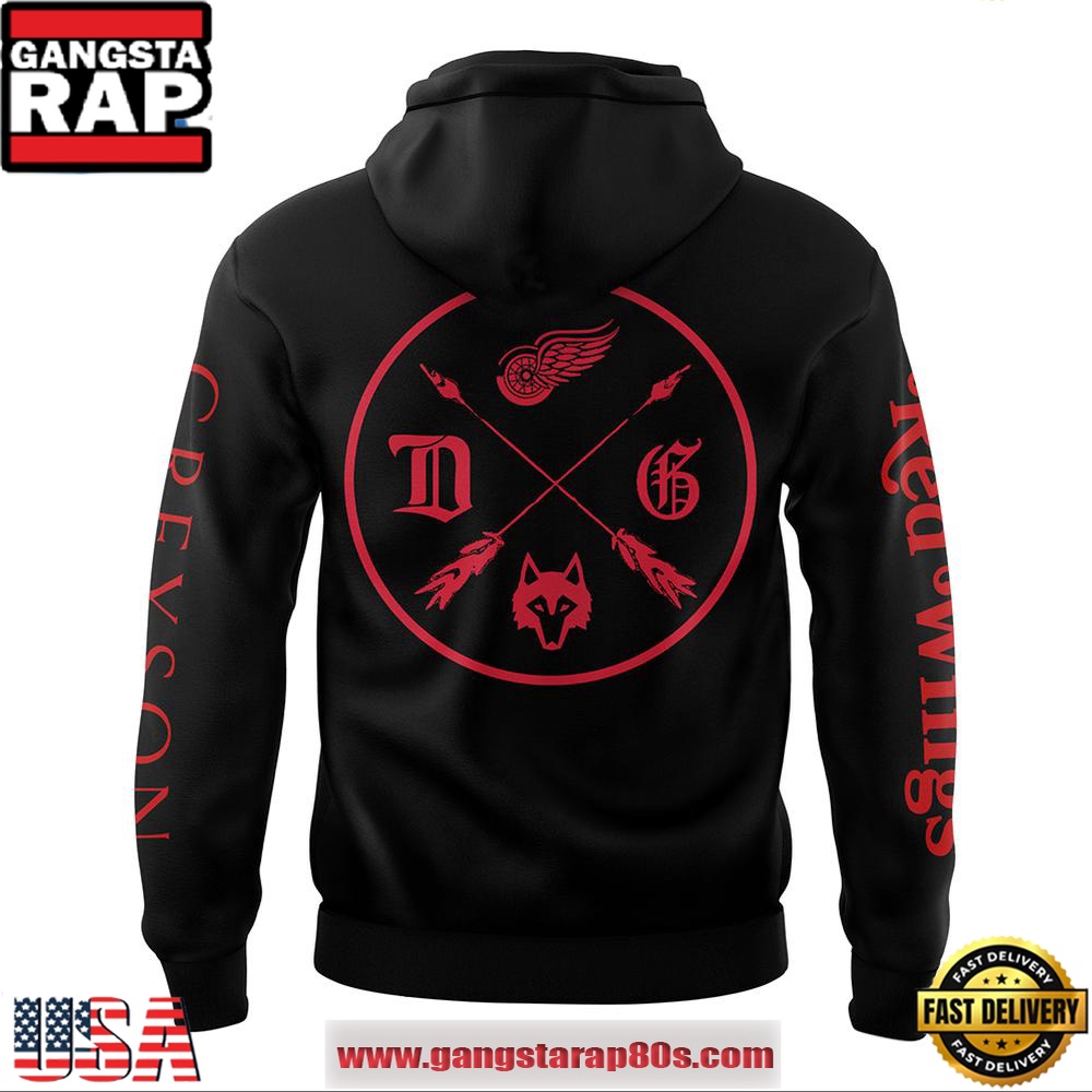 Greyson x Detroit Red Wings Special Edition Black All Over Print Hoodie Greyson x Detroit Red Wings Special Edition Black All Over Print Hoodie