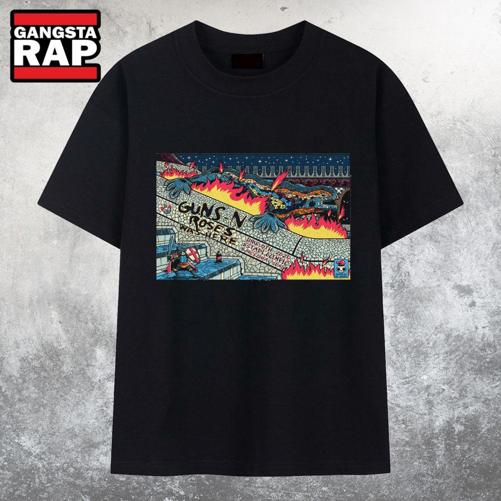 Guns N Roses Barcelona Tour On Jun 9 2025 T Shirt Guns N Roses Barcelona Tour On Jun 9 2025 T Shirt