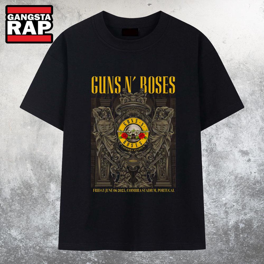 Guns N Roses Event 06 7 2025 Estadio Cidade de Coimbra Coimbra, Portugal T Shirt Guns N Roses Event 06 7 2025 Estadio Cidade de Coimbra Coimbra, Portugal T Shirt