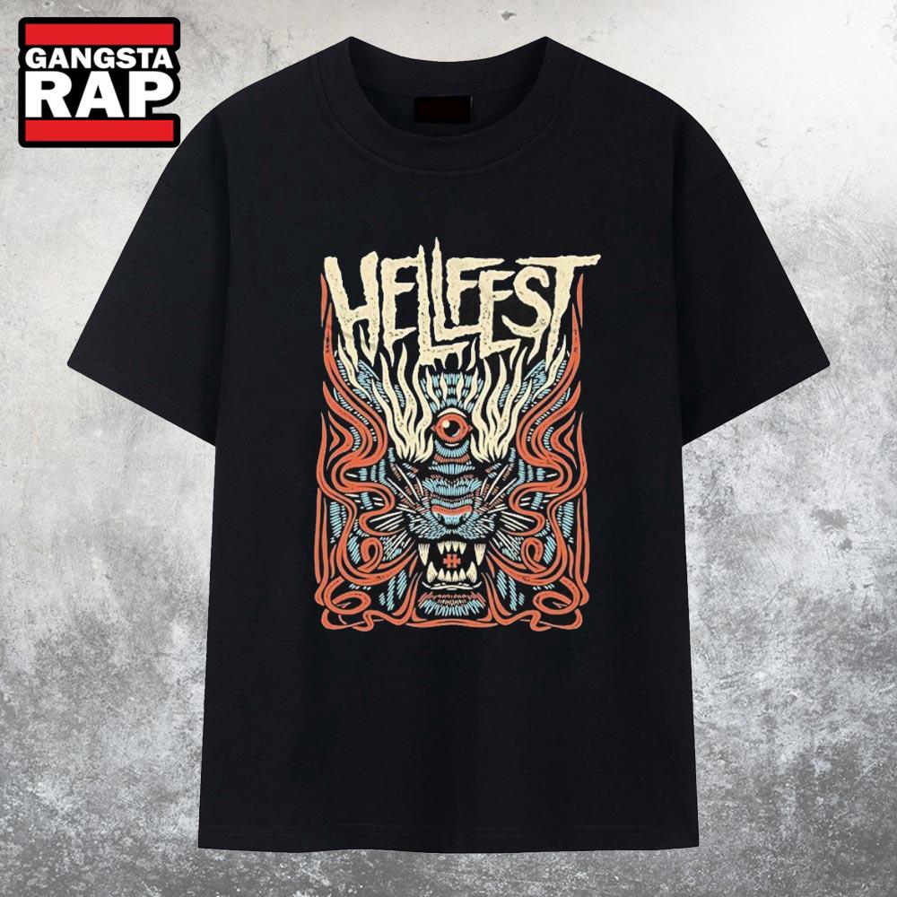 Hellfest 2025 Savage Tiger T Shirt Hellfest 2025 Savage Tiger T Shirt