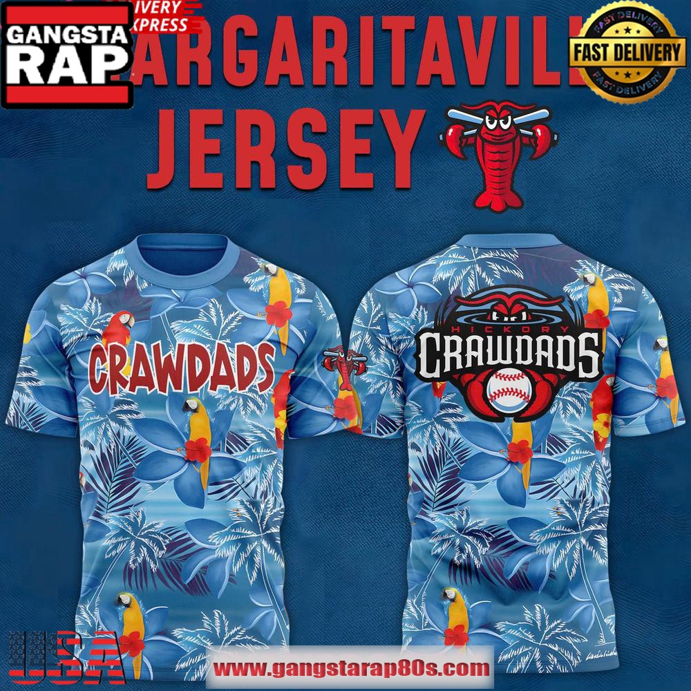 Hickory Crawdads Margaritaville Night 2025 T-Shirt Hickory Crawdads Margaritaville Night 2025 T-Shirt