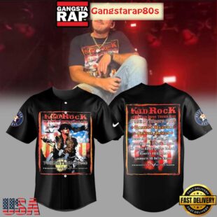 Houston Astros x Bryan I'm The Problem Tour Kid Rock Black Baseball Jersey Shirt