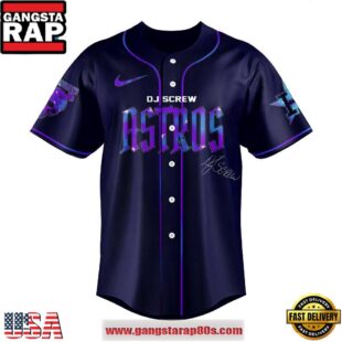 Houston Astros x DJ Screw Honor All-Time Limited Edition Baseball Jersey Shirt