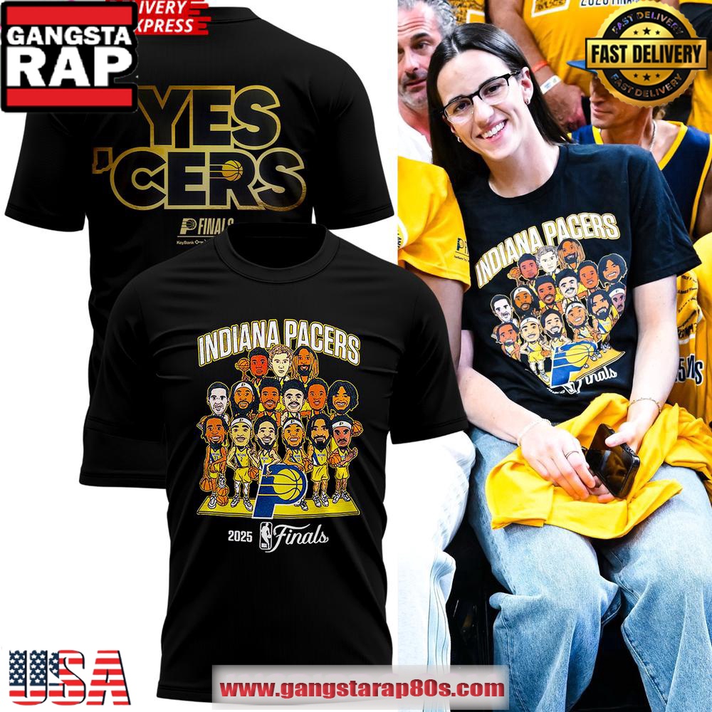 Indiana Pacers 2025 NBA Finals Team Limited Black Unisex T-Shirt Indiana Pacers 2025 NBA Finals Team Limited Black Unisex T-Shirt