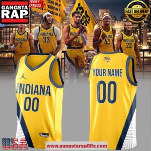 Indiana Pacers Statement 2025 Jordan Dri-FIT NBA Swingman Custom Basketball Jersey