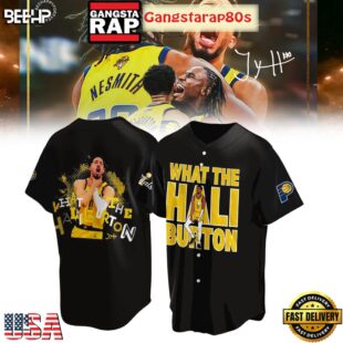 Indiana Pacers What The Hali Burton NBA Finals 2025 Baseball Jersey Shirt