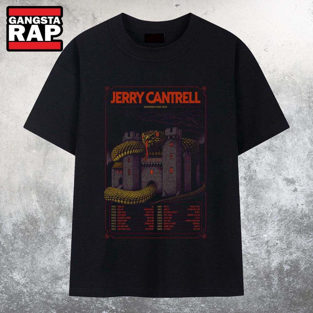 Jerry Cantrell European Tour 2025 T Shirt Jerry Cantrell European Tour 2025 T Shirt