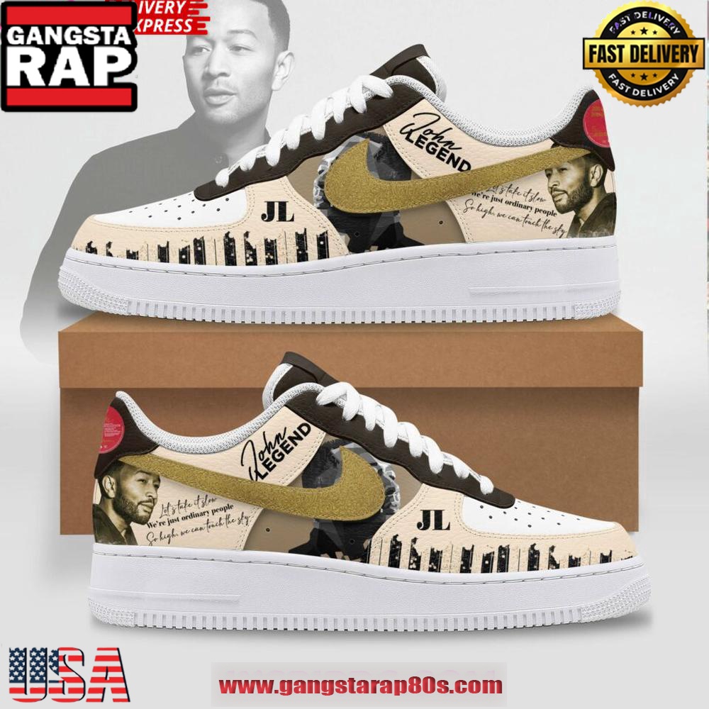 John Legend Limited Edition Air Force 1 Sneakers Shoes John Legend Limited Edition Air Force 1 Sneakers Shoes