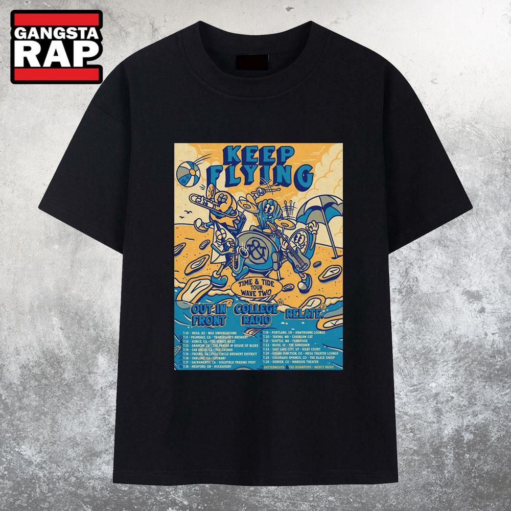 Keep Flying Time And Tide Wave Two Tour 2025 T Shirt Keep Flying Time And Tide Wave Two Tour 2025 T Shirt