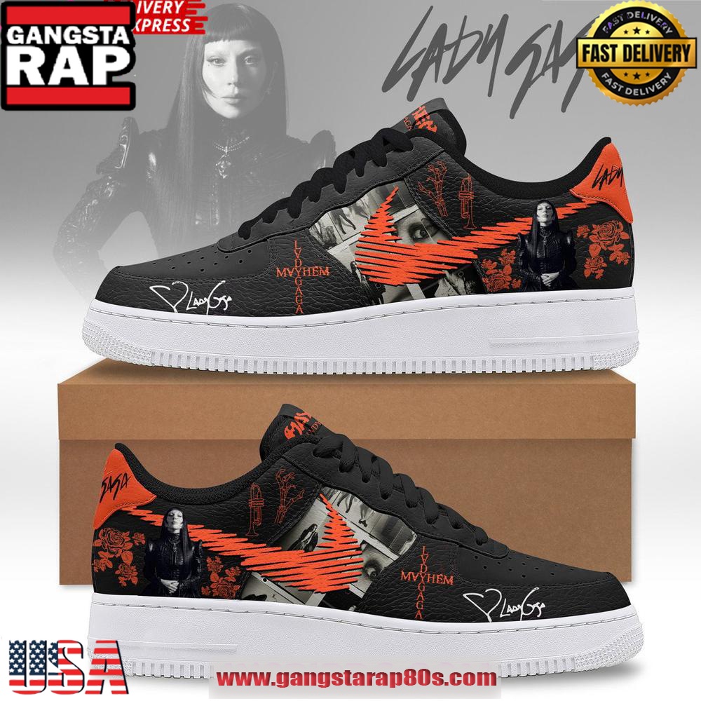 Lady Gaga Mayhem x Nike Limited Edition Air Force 1 Running Sneakers Shoes Lady Gaga Mayhem x Nike Limited Edition Air Force 1 Running Sneakers Shoes