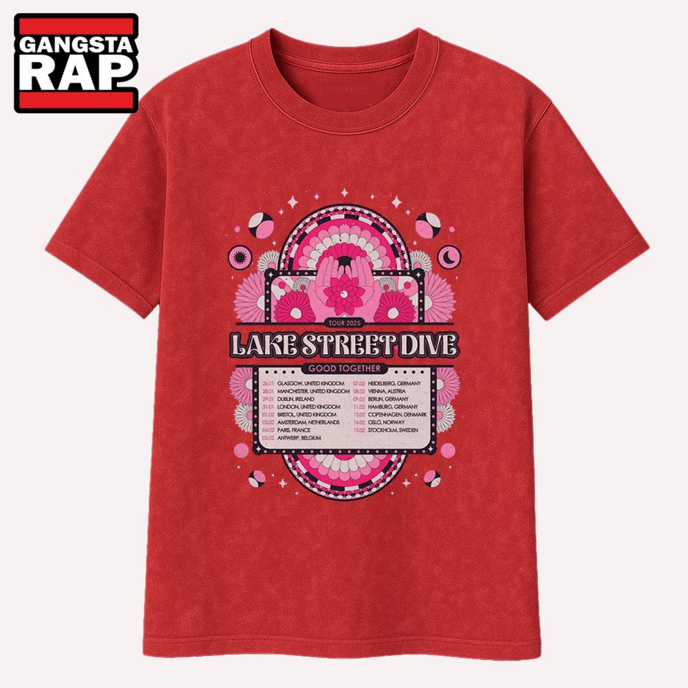 Lake Street Dive Good Together 2025 Tour T Shirt Lake Street Dive Good Together 2025 Tour T Shirt