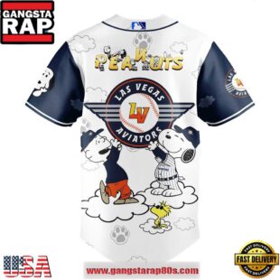 Las Vegas Aviators x Peanuts Limited Edition Baseball Jersey Shirt