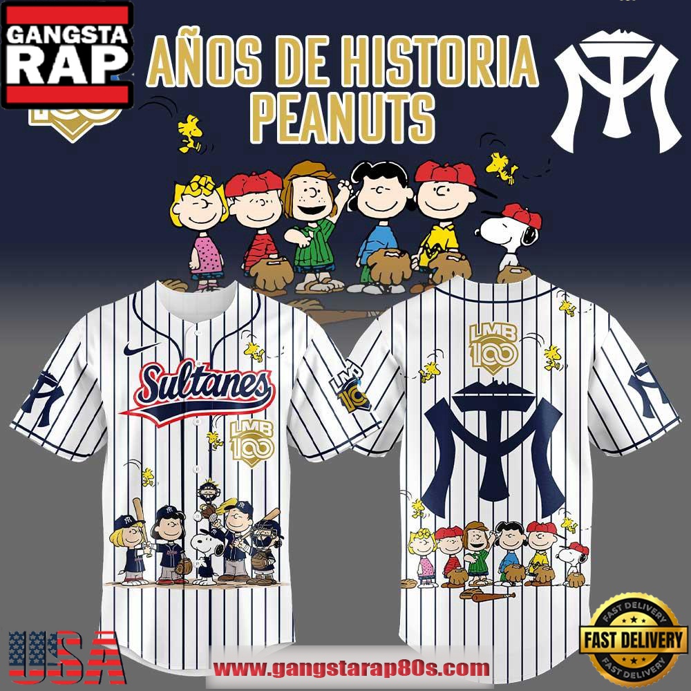 Leones de Yucat?n x Peanuts LMB 100th Anniversary Limited Edition Baseball Jersey Shirt Leones de Yucat?n x Peanuts LMB 100th Anniversary Limited Edition Baseball Jersey Shirt