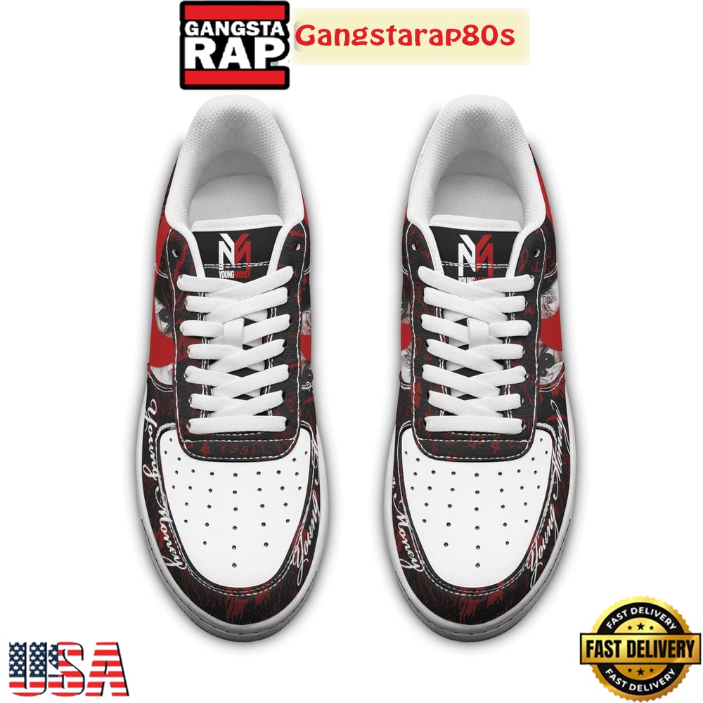 Lil Wayne Tha Carter VI Young Money Air Force 1 Sneakers Shoes Lil Wayne Tha Carter VI Young Money Air Force 1 Sneakers Shoes