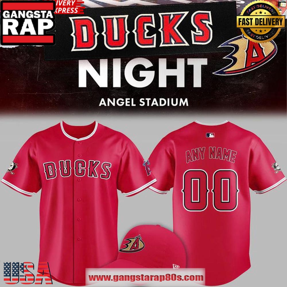 Los Angeles Angels Ducks Night 2025 Unique Custom Baseball Jersey Shirt Los Angeles Angels Ducks Night 2025 Unique Custom Baseball Jersey Shirt