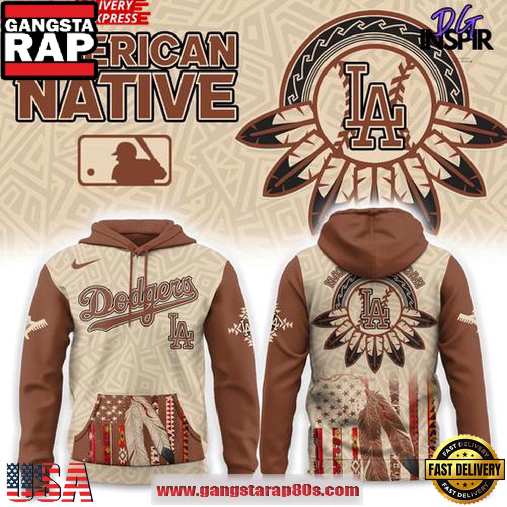 Los Angeles Dodgers Native American Heritage Honor 2025 Edition All Over Print Hoodie Los Angeles Dodgers Native American Heritage Honor 2025 Edition All Over Print Hoodie