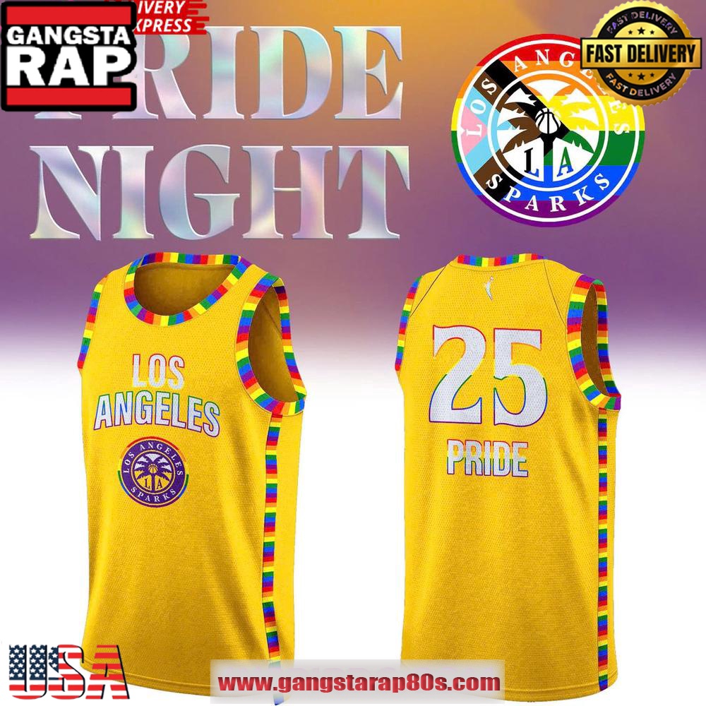 Los Angeles Sparks Celebrating Pride Night 2025 Basketball Jersey Los Angeles Sparks Celebrating Pride Night 2025 Basketball Jersey
