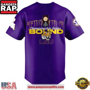 LSU Tigers 2025 Men's CWS Omaha Limited Edition Baseball Jersey Shirt