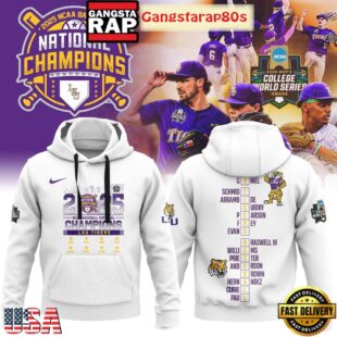 LSU Tigers 2025 NCAA Baseball National Champions All Over Print Hoodie T-Shirt