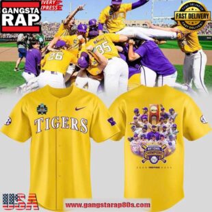LSU Tigers 2025 NCAA Baseball National Champions Limited Baseball Jersey Shirt