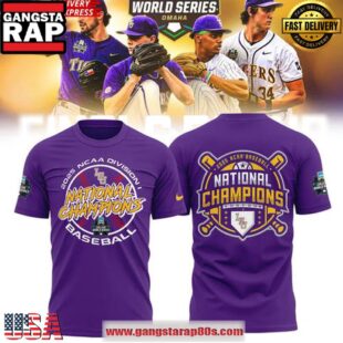 LSU Tigers 2025 NCAA Baseball National Champions Purple Limited Unisex T Shirt