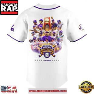 LSU Tigers 2025 NCAA Men's College World Series Champions Baseball Jersey Shirt