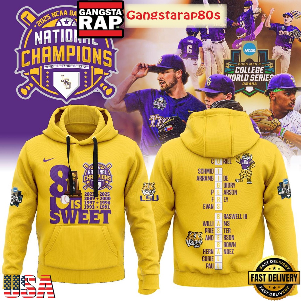 LSU Tigers 8x NCAA Baseball Champions All Over Print Hoodie T-Shirt LSU Tigers 8x NCAA Baseball Champions All Over Print Hoodie T-Shirt