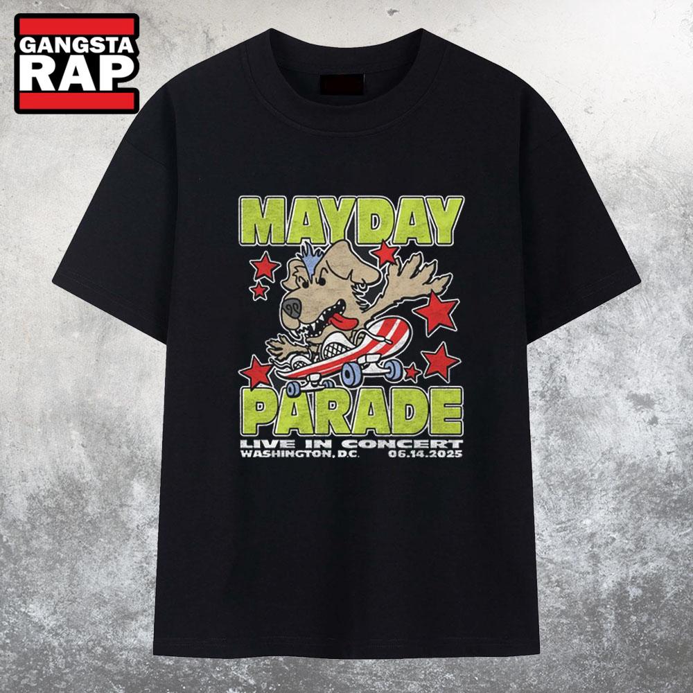 Mayday Parade Live In Concert Washington DC Jun 14 2025 T Shirt Mayday Parade Live In Concert Washington DC Jun 14 2025 T Shirt