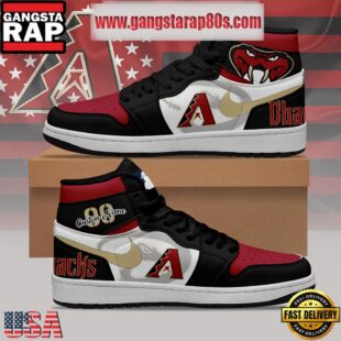 MLB Arizona Diamondbacks Unique Design Custom Name Air Jordan 1 Shoes Running Sneakers