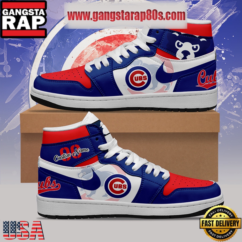 MLB Chicago Cubs Unique Design Custom Name Air Jordan 1 Shoes Running Sneakers MLB Chicago Cubs Unique Design Custom Name Air Jordan 1 Shoes Running Sneakers